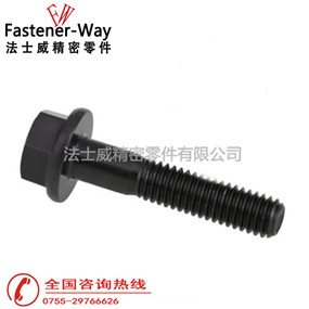 有普通的和有鉸制孔用的，鉸制孔用的法蘭螺栓要和孔的尺寸配合，用在受橫向力時(shí)。為了滿足安裝后鎖緊的需要，有桿部有孔的，這些孔可以使螺栓受振動(dòng)時(shí)不至松脫，有的法蘭螺栓沒螺紋的光桿要做細(xì)，叫細(xì)桿法蘭螺栓.這種法蘭螺栓有利于受變力的聯(lián)結(jié)。鋼結(jié)構(gòu)上有專用的高強(qiáng)度螺栓，頭部會(huì)化。